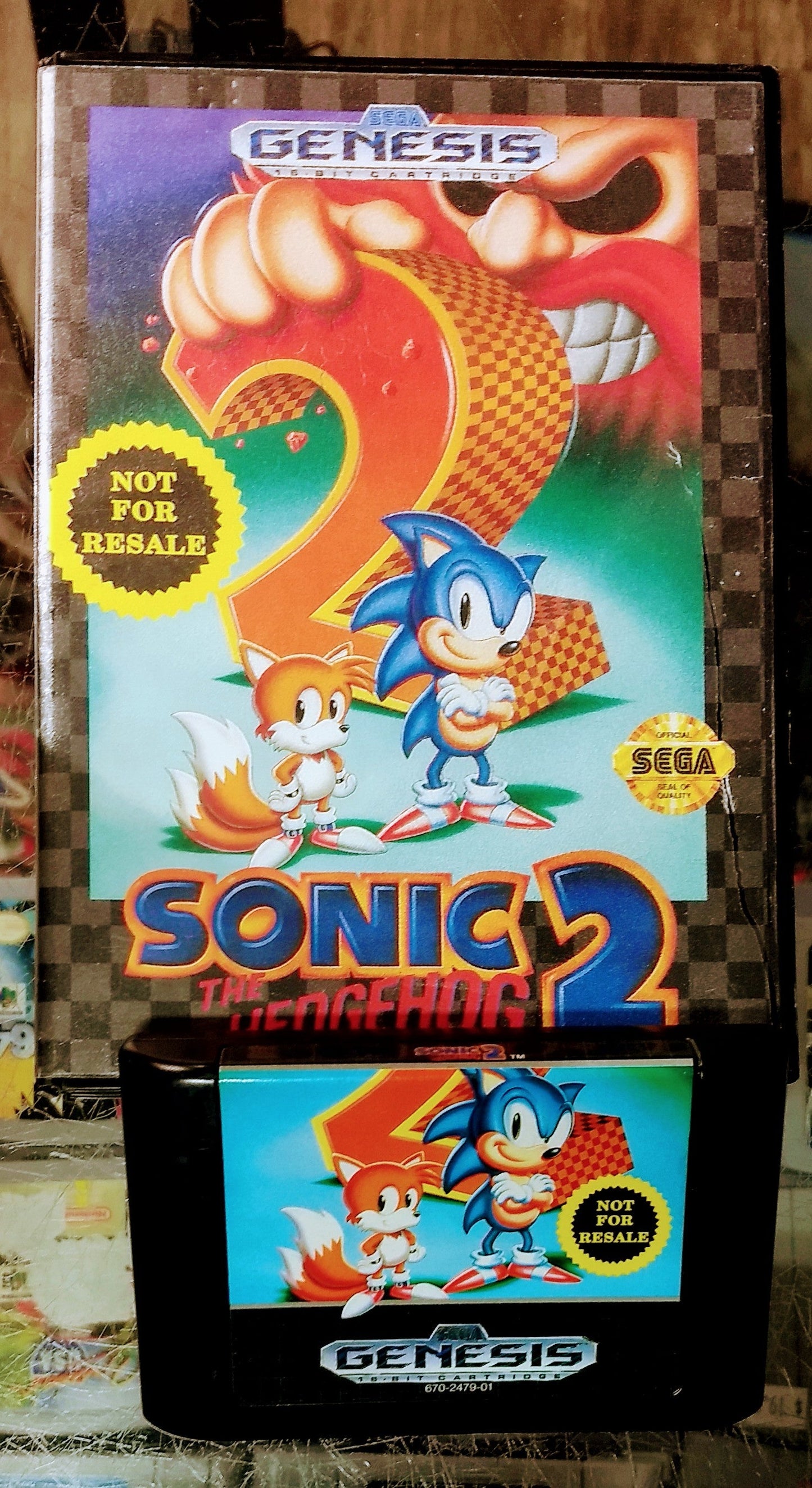 SONIC THE HEDGEHOG 2 NOT FOR RESALE NFR SEGA GENESIS SG - jeux video game-x