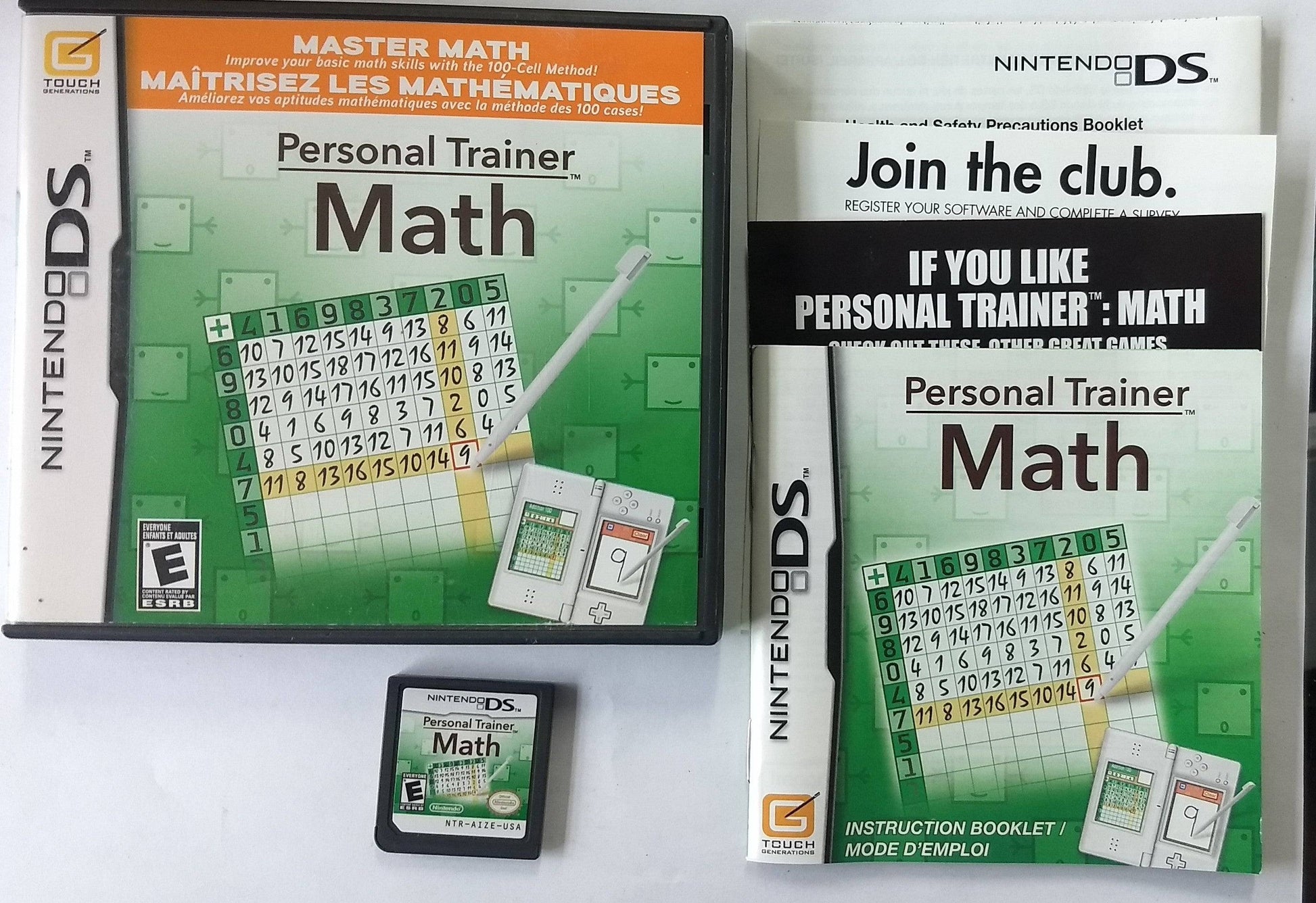 PERSONAL TRAINER MATH NINTENDO DS - jeux video game-x