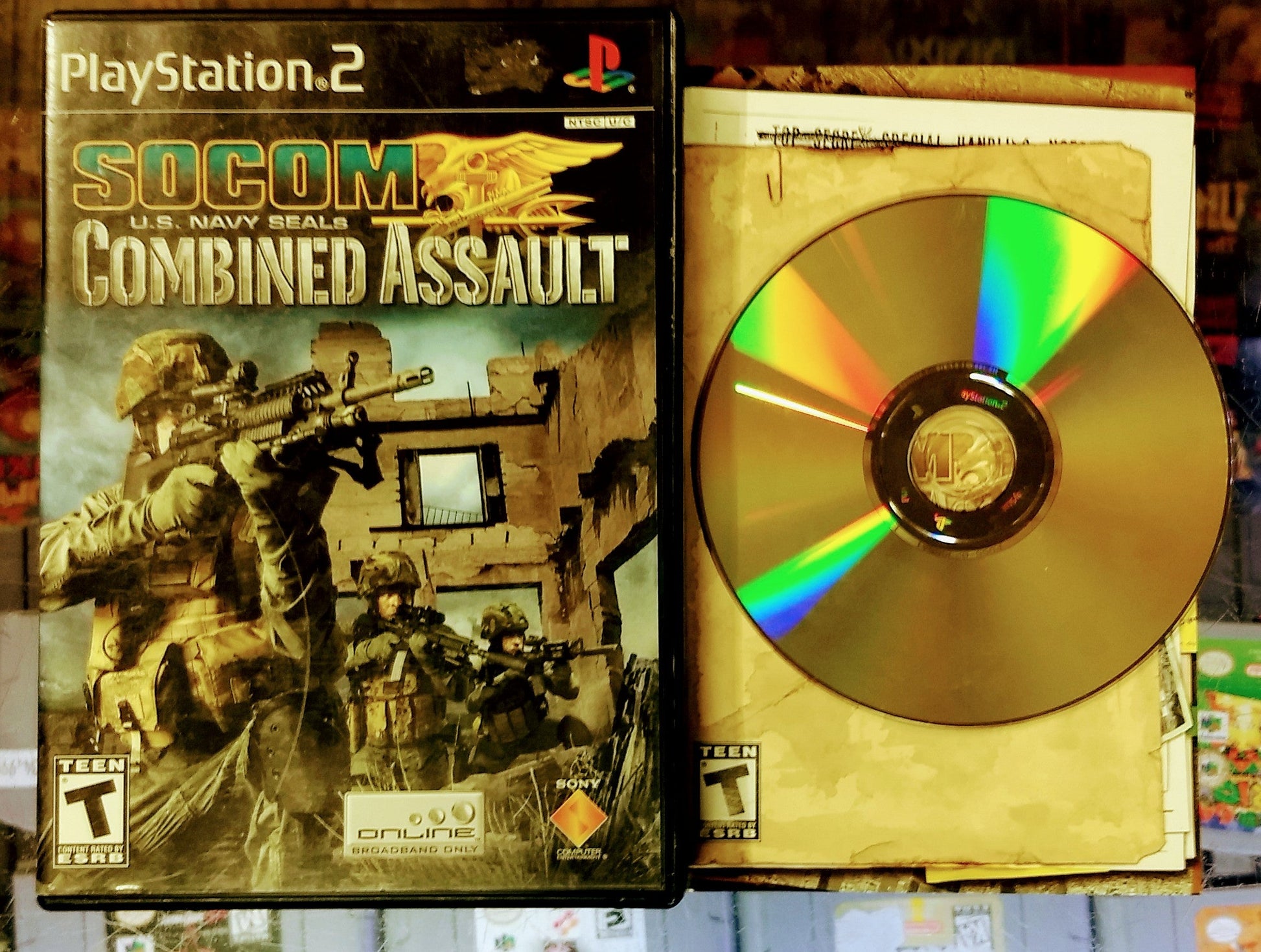 SOCOM US NAVY SEALS COMBINED ASSAULT (PLAYSTATION 2 PS2) - jeux video game-x