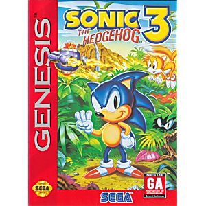 SONIC THE HEDGEHOG 3 (SEGA GENESIS SG) - jeux video game-x