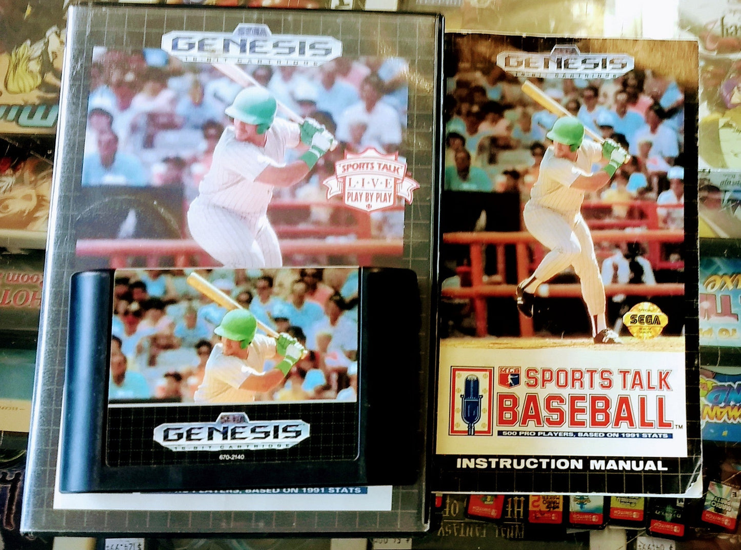 SPORTS TALK BASEBALL SEGA GENESIS SG - jeux video game-x