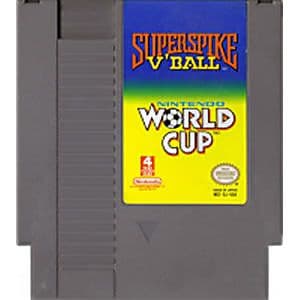 SUPER SPIKE VBALL AND NINTENDO WORLD CUP NINTENDO NES - jeux video game-x