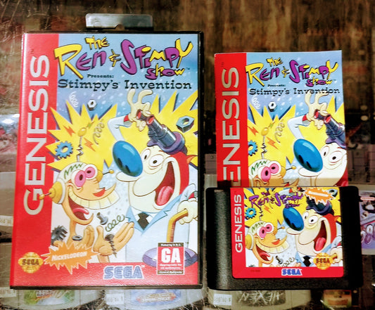 THE REN AND STIMPY SHOW STIMPY'S INVENTION SEGA GENESIS SG - jeux video game-x