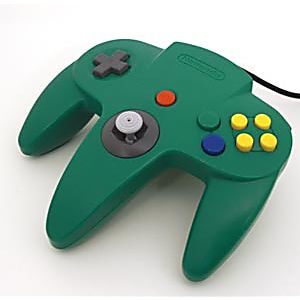 MANETTE NINTENDO 64 N64 VERT GREEN CONTROLLER - jeux video game-x