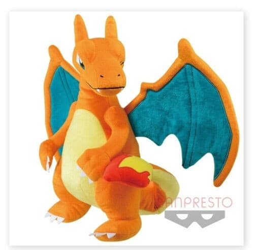 POKEMON CHARIZARD LOOK AT MY TAIL PLUSHIES 35CM - jeux video game-x