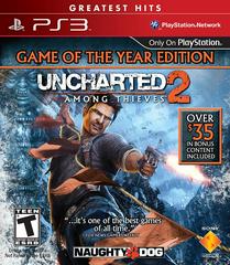 UNCHARTED 2 AMONG THIEVES GAME OF THE YEAR GOTY GREATEST HITS PLAYSTATION 3 PS3 - jeux video game-x