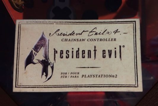 MANETTE PLAYSTATION 2 ÉDITION SPÉCIAL CHAINSAW RESIDENT EVIL 4 - jeux video game-x