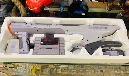 FUSIL SUPER SCOPE SUPER NINTENDO ENTERTAINMENT SNES SNS-013 LIGHT GUN - jeux video game-x