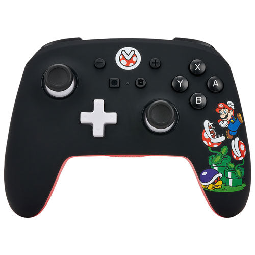 POWERA MARIO MAYHEM WIRELESS CONTROLLER FOR SWITCH - BLACK/RED FOR NINTENDO SWITCH - jeux video game-x