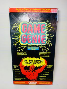 GAME GENIE en boite SUPER NINTENDO SNES - jeux video game-x