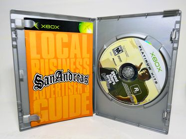 GRAND THEFT AUTO GTA SAN ANDREAS PLATINUM HITS XBOX - jeux video game-x