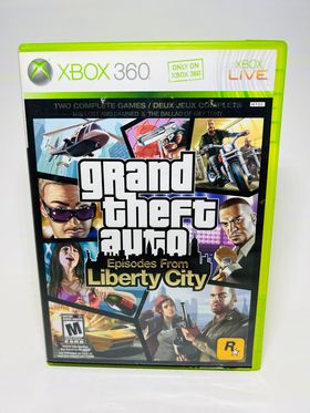 GRAND THEFT AUTO GTA EPISODES FROM LIBERTY CITY XBOX 360 X360 - jeux video game-x
