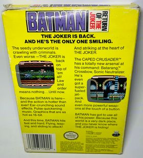 BATMAN RETURN OF THE JOKER EN BOITE NINTENDO NES - jeux video game-x