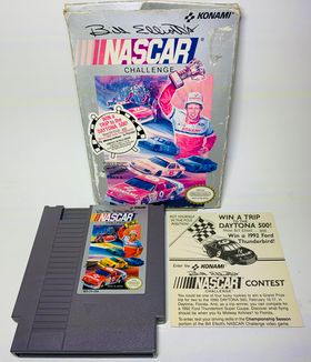 BILL ELLIOTS NASCAR CHALLENGE EN BOITE NINTENDO NES - jeux video game-x