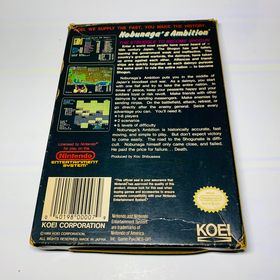 NOBUNAGA'S AMBITION EN BOITE NINTENDO NES - jeux video game-x