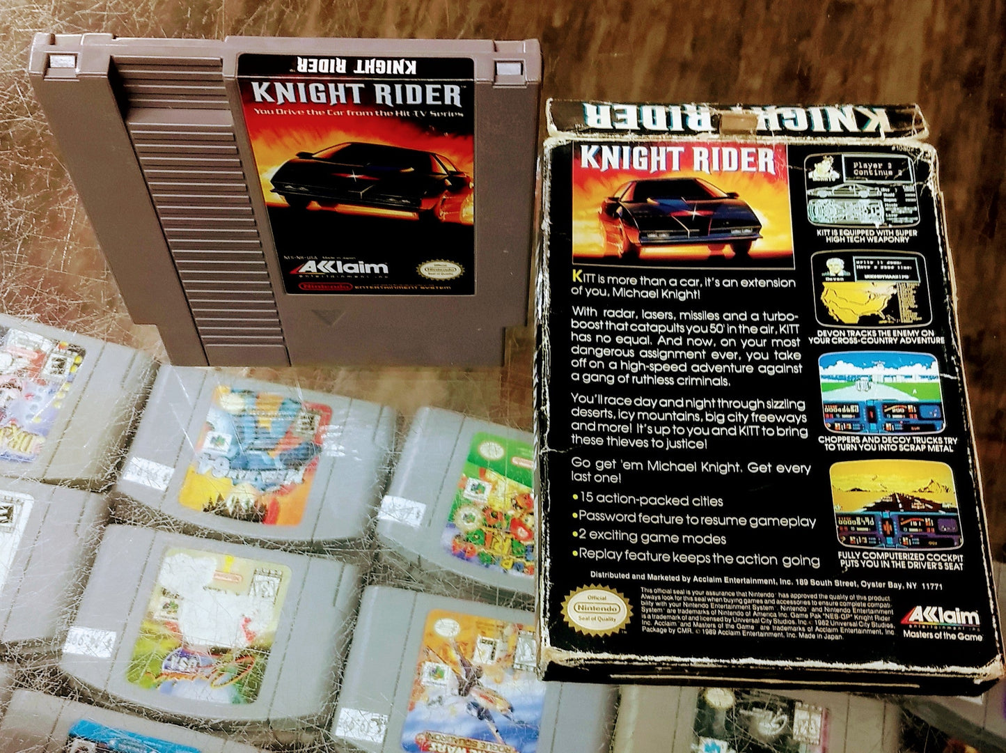 KNIGHT RIDER EN BOITE (NINTENDO NES) - jeux video game-x