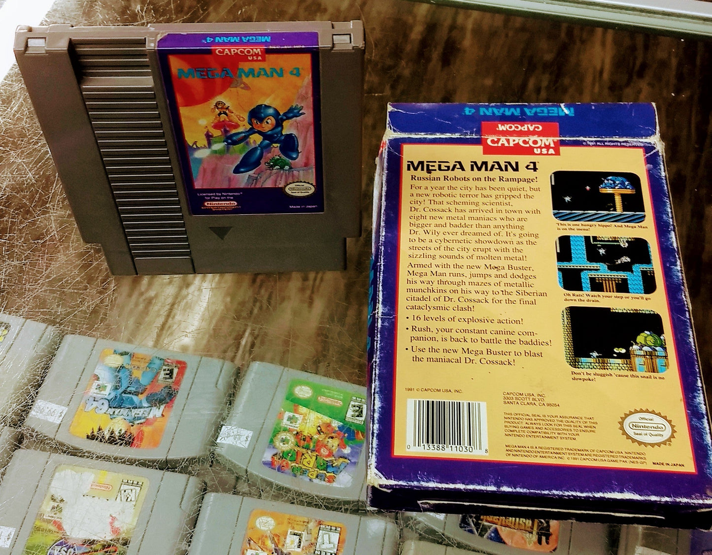 MEGA MAN 4 EN BOITE NINTENDO NES - jeux video game-x