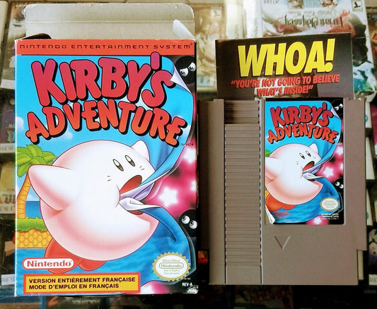 KIRBY'S ADVENTURE EN BOITE VERSION FRANCAISE (NINTENDO NES) - jeux video game-x