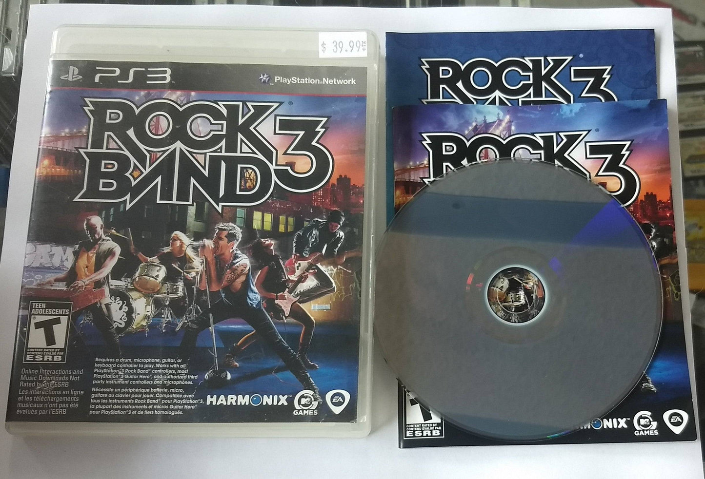 ROCK BAND 3 PLAYSTATION 3 PS3 - jeux video game-x