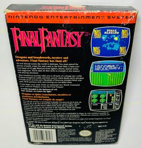 FINAL FANTASY CANADA/MATTEL VERSION EN BOITE NINTENDO NES - jeux video game-x