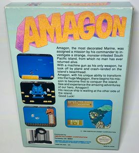 AMAGON EN BOITE NINTENDO NES - jeux video game-x