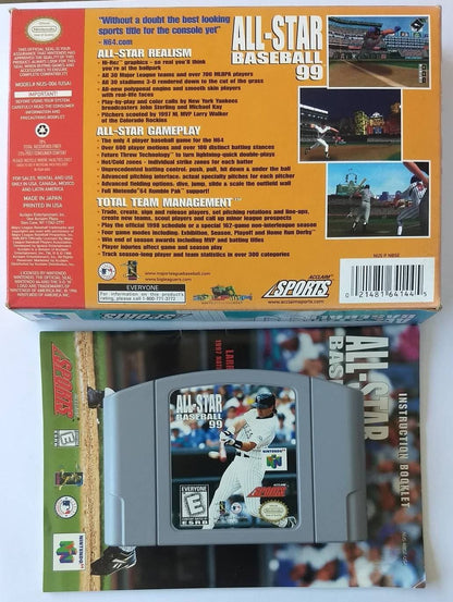 ALL-STAR BASEBALL 99 EN BOITE NINTENDO 64 N64 - jeux video game-x