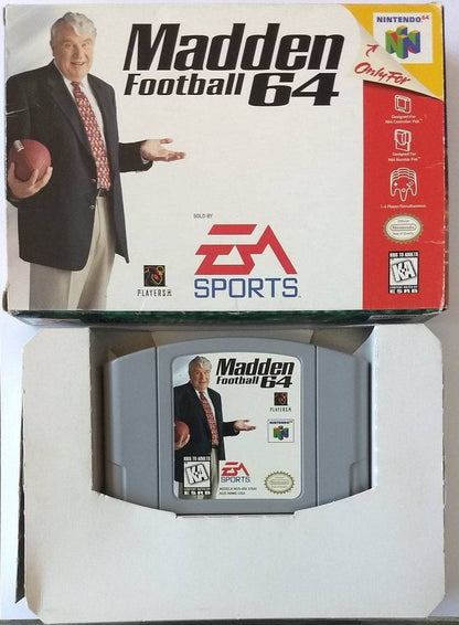 MADDEN FOOTBALL 64 EN BOITE NINTENDO 64 N64 - jeux video game-x