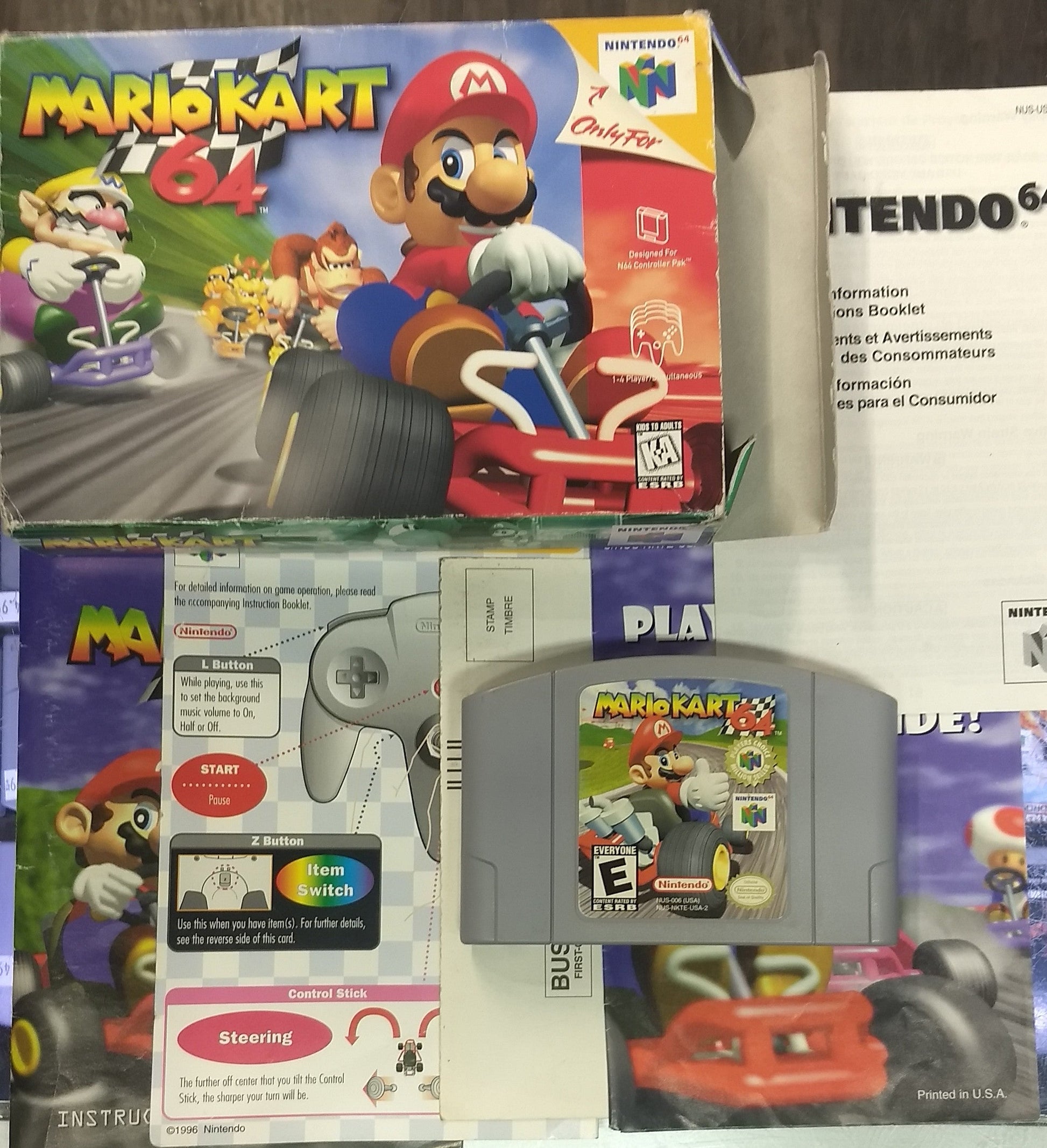 MARIO KART 64 EN BOITE (NINTENDO 64 N64) - jeux video game-x