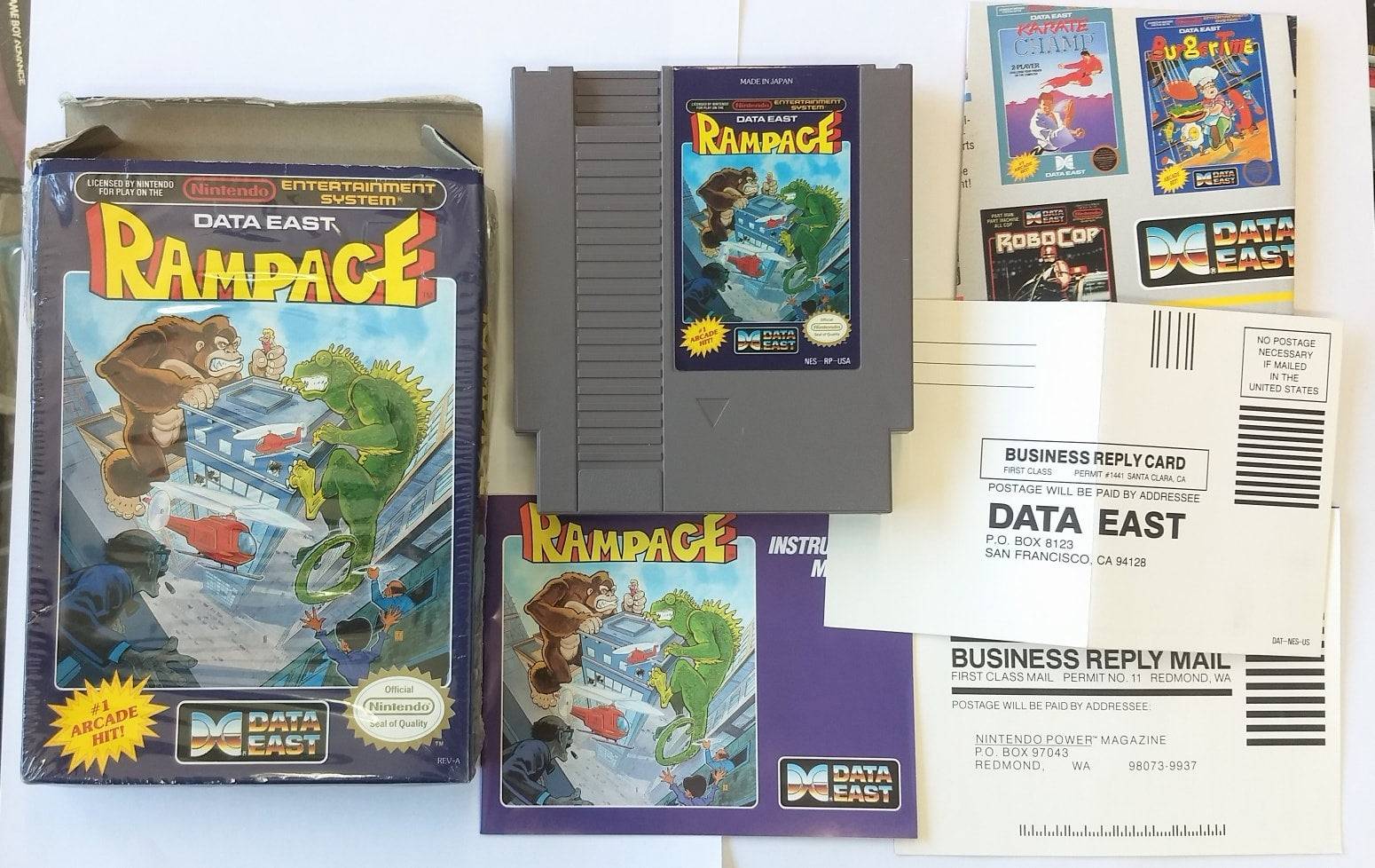 RAMPAGE EN BOITE NINTENDO NES - jeux video game-x