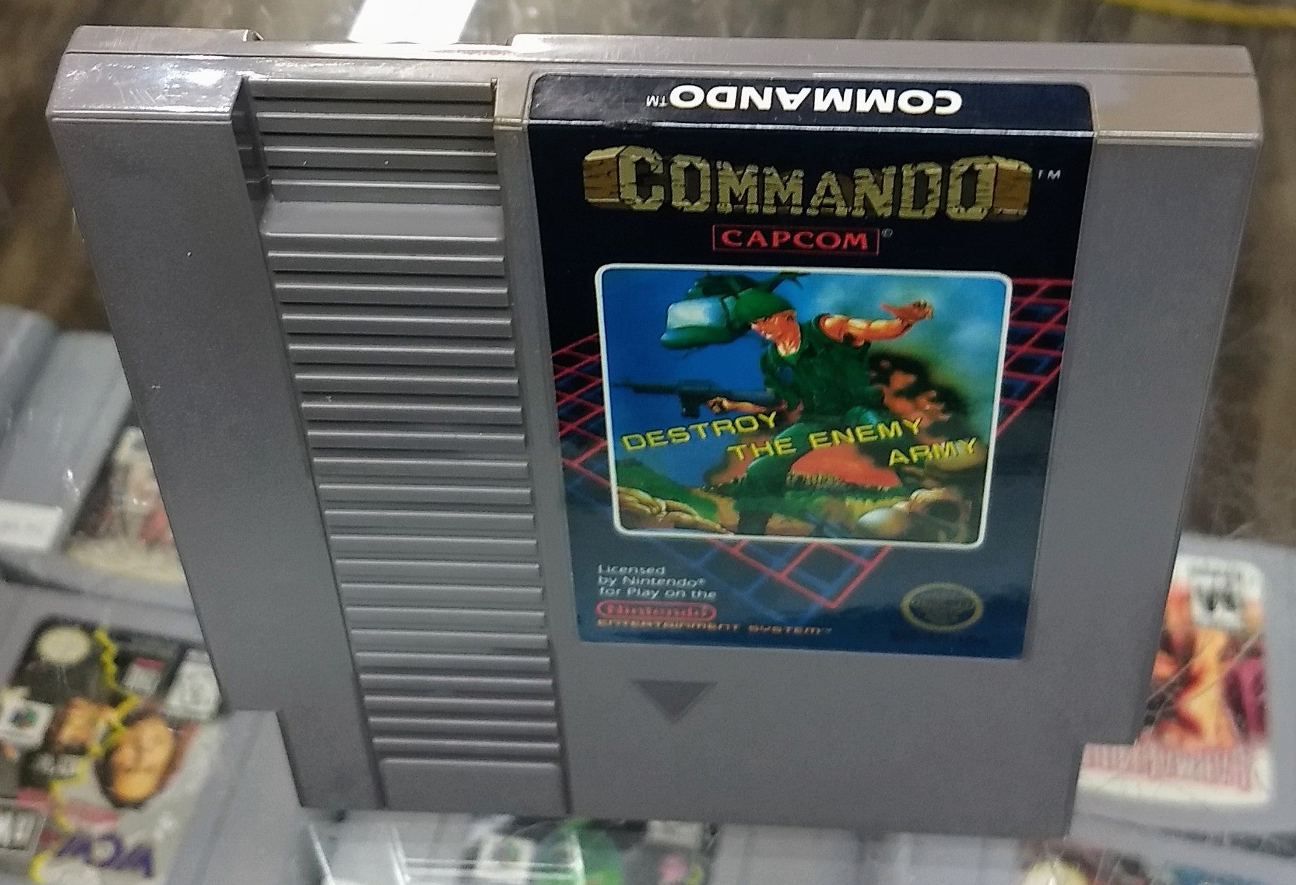 COMMANDO (NINTENDO NES) - jeux video game-x