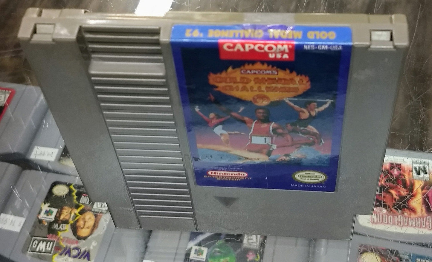 CAPCOM'S GOLD MEDAL CHALLENGE 92 NINTENDO NES - jeux video game-x