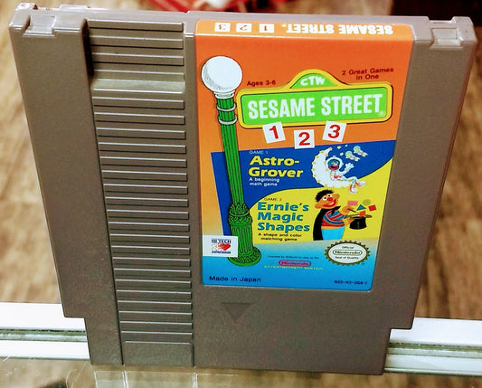 SESAME STREET 123 astro-grover ernies magic shape NINTENDO NES - jeux video game-x