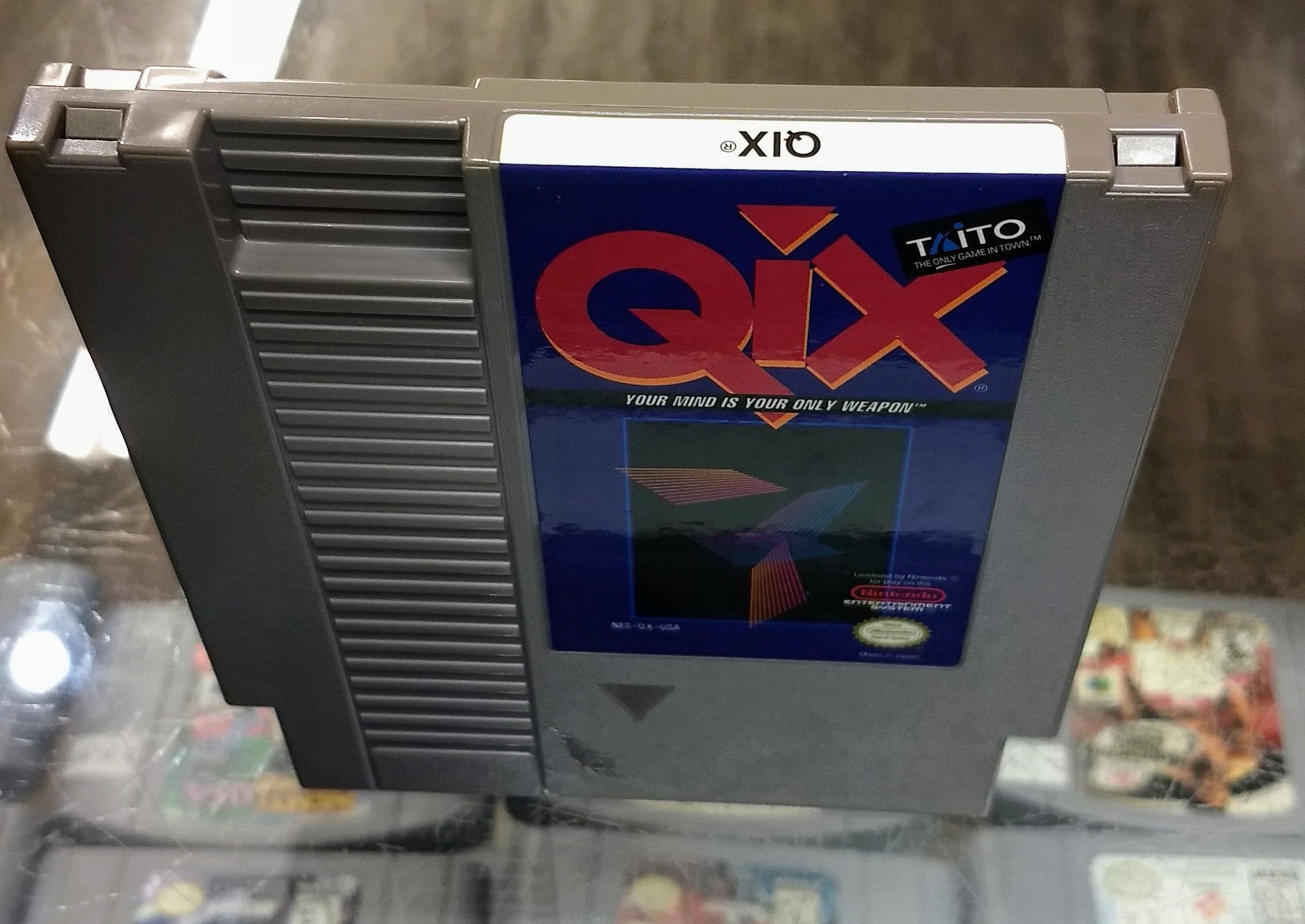 QIX NINTENDO NES - jeux video game-x