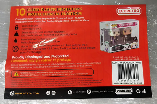 PROTECTEURS DE PLASTIQUE FUNKO POP DOUBLE (2 POP IN 1 BOX) POP .35mm - jeux video game-x