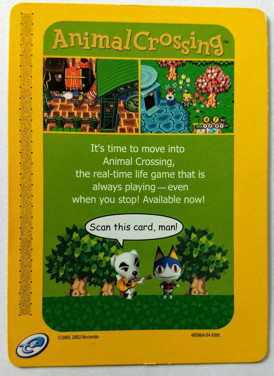 Animal Crossing Nuntendo E Reader Promo Card Gba 2002 - jeux video game-x