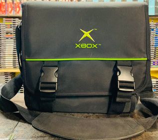 SAC DE TRANSPORT ORIGINAL OFFICIAL MICROSOFT XBOX CONSOLE CARRYING CASE MESSENGER TRAVEL BAG - jeux video game-x