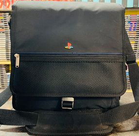 SAC DE TRANSPORT SONY PLAYSTATION MESSENGER TRAVEL BAG CARRY CASE PS1 PS2 LOGO - jeux video game-x