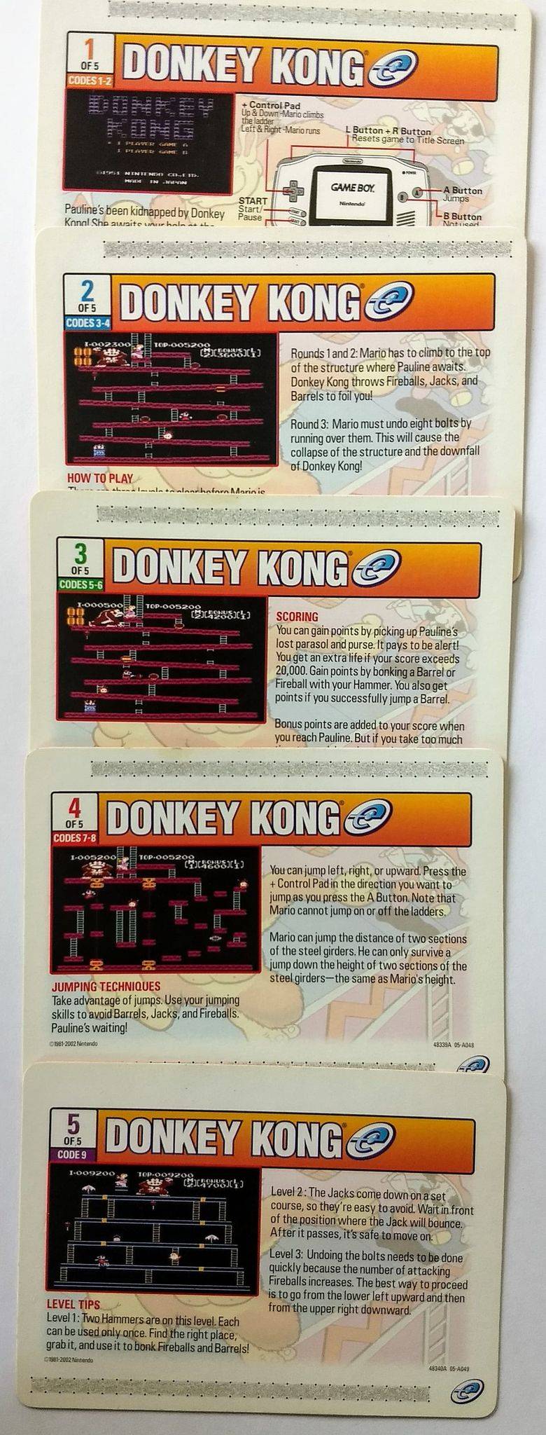 Set Donkey kong E-reader - jeux video game-x