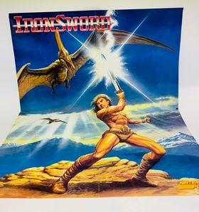 Willow World Map And Wizards & Warriors Iron Sword 1989 Poster Nintendo power - jeux video game-x