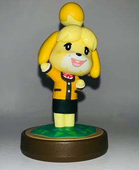 Isabelle Winter Outfit amiibo animal crossing series - jeux video game-x