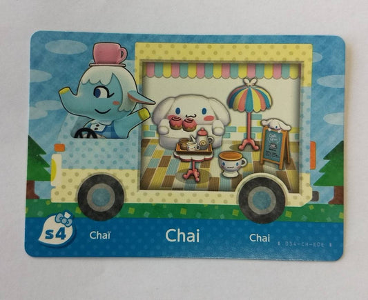 ANIMAL CROSSING GENUINE OFFICIAL AMIIBO CARD [SANRIO COLLABORATION PACK] CHAI #S4 - jeux video game-x