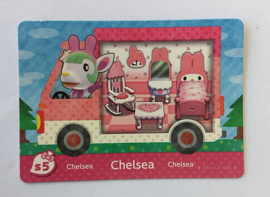 ANIMAL CROSSING GENUINE OFFICIAL AMIIBO CARD [SANRIO COLLABORATION PACK] CHELSEA #S5 - jeux video game-x