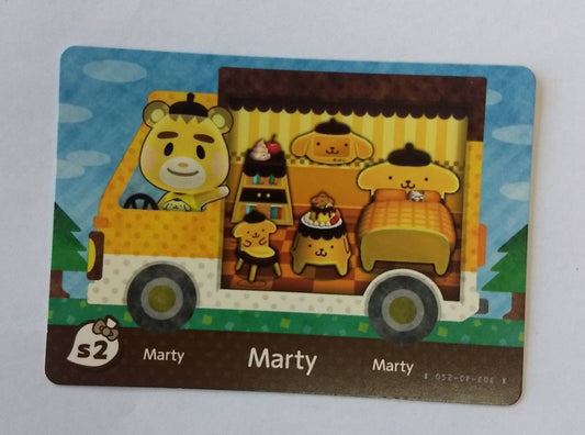 ANIMAL CROSSING GENUINE OFFICIAL AMIIBO CARD [SANRIO COLLABORATION PACK] MARTY #S2 - jeux video game-x