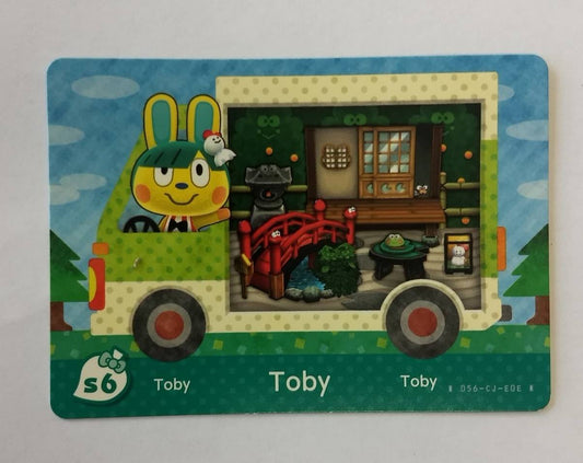 ANIMAL CROSSING GENUINE OFFICIAL AMIIBO CARD [SANRIO COLLABORATION PACK] TOBY #S6 - jeux video game-x