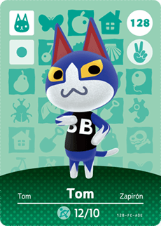 Animal Crossing Genuine Official Amiibo Card Tom 128 - jeux video game-x