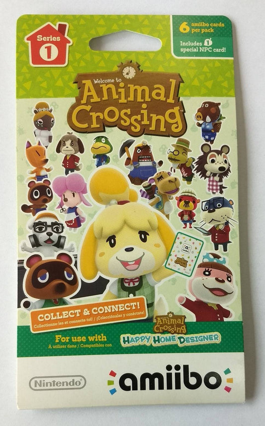 NINTENDO ANIMAL CROSSING SERIES 1 AMIIBO CARDS - 6 CARD - jeux video game-x