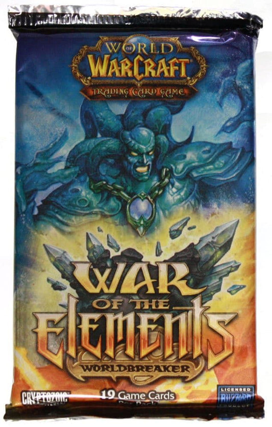 WORLD OF WARCRAFT WOW TRADING CARD GAME TCG WAR OF THE ELEMENTS WORLDBREAKER BOOSTER PACK - jeux video game-x
