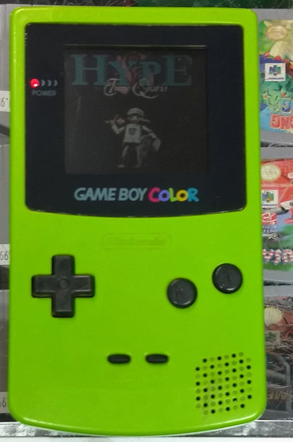 CONSOLE GAME BOY COLOR (GBC) GREEN SYSTEM - jeux video game-x