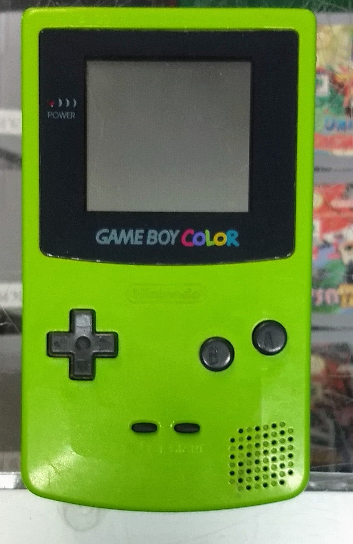 CONSOLE GAME BOY COLOR (GBC) GREEN SYSTEM - jeux video game-x