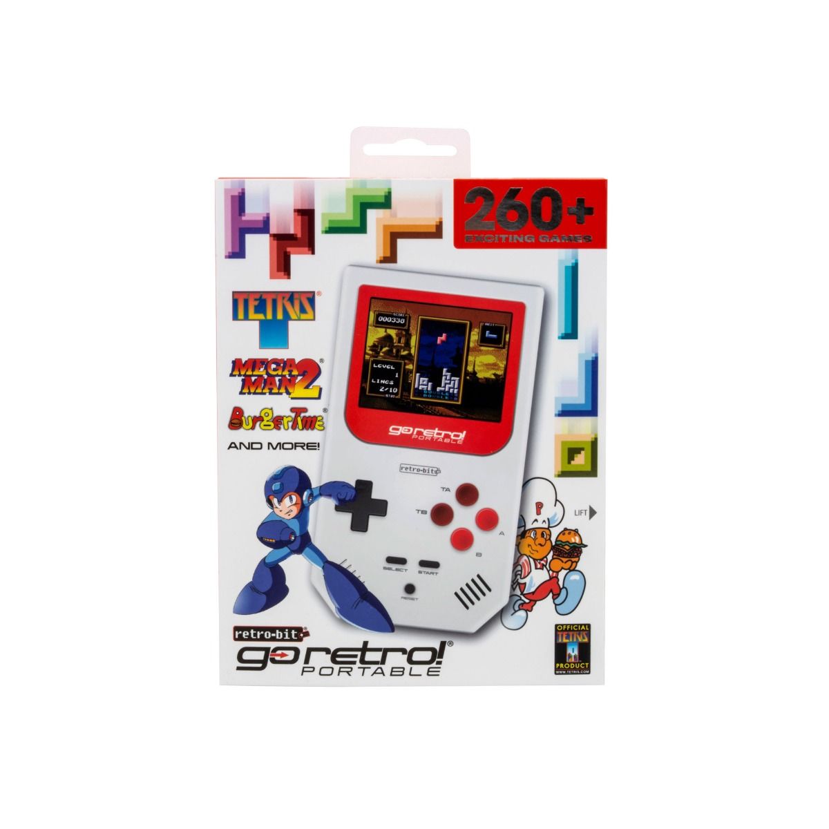 GO RETRO PORTABLE -  BLANCHE/ROUGE WHITE/RED - jeux video game-x
